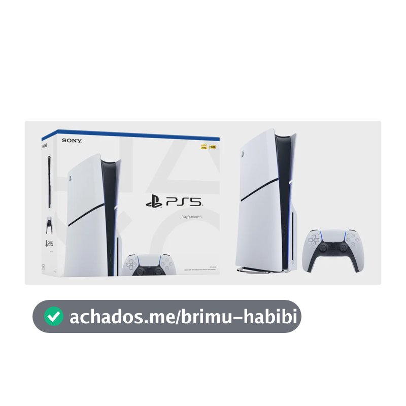Console Sony Playstation 5 Edição Slim Disk 1tb Branco