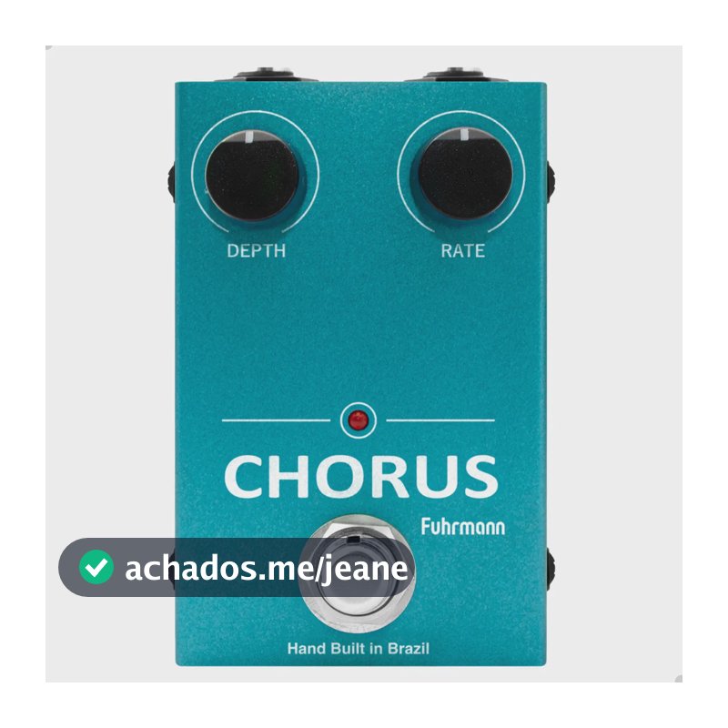 Pedal De Efeito Analógico Mini Chorus Fuhrmann Original Azul-claro