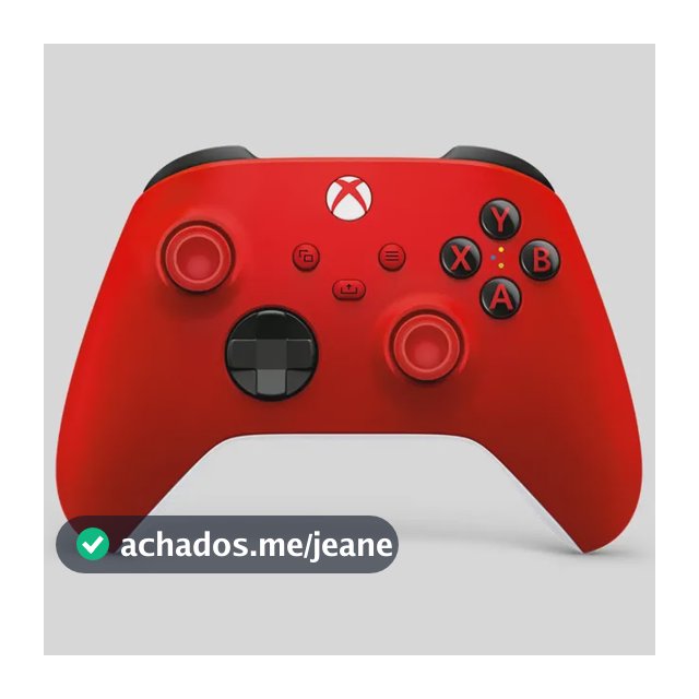 Controle Sem Fio Xbox Series X S Microsoft Pulse Red para PC, One e Smart TVs