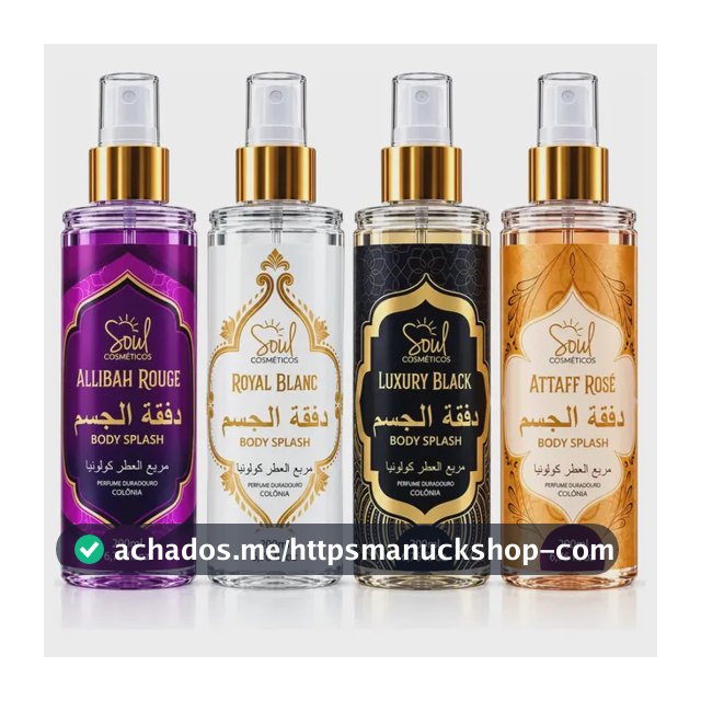 Body Splash Arabe C/4un 200ml Perfume Feminino de Luxo Alta Concentração
