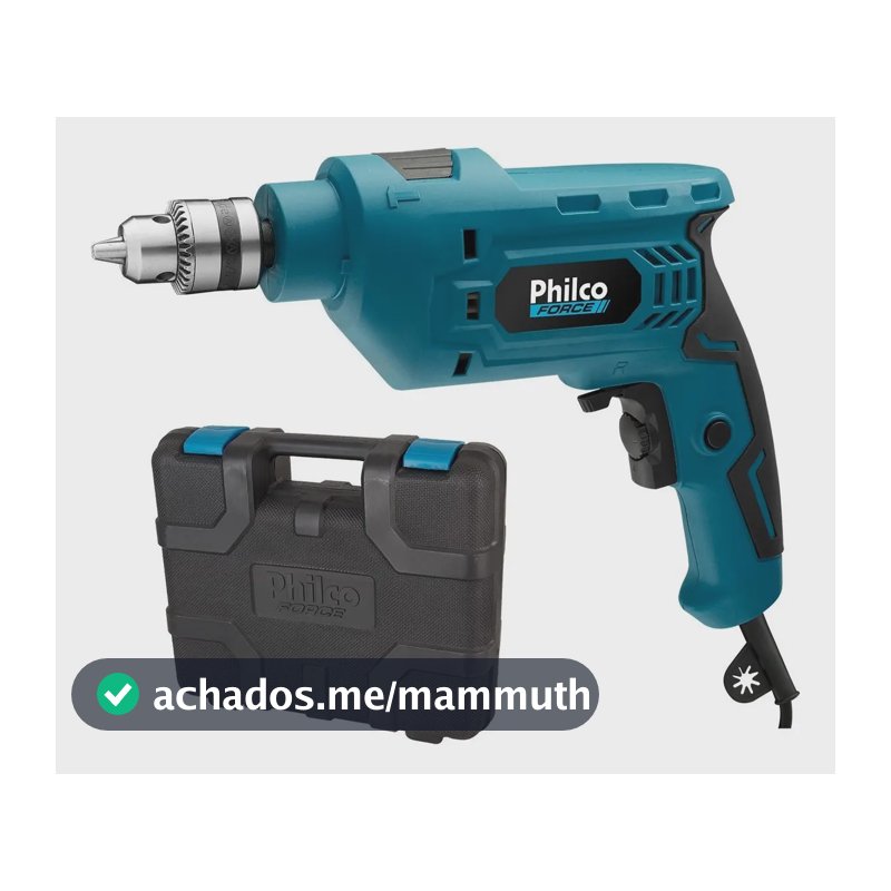 Furadeira Philco Force 650W 2800RPM com Maleta PFU01M
