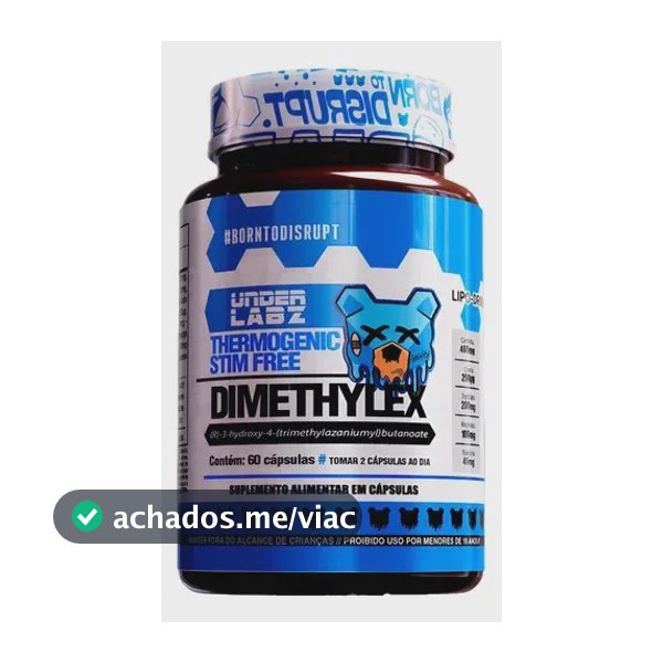 Dimethylex Stim Free 60 Caps Under Labz Sem Sabor