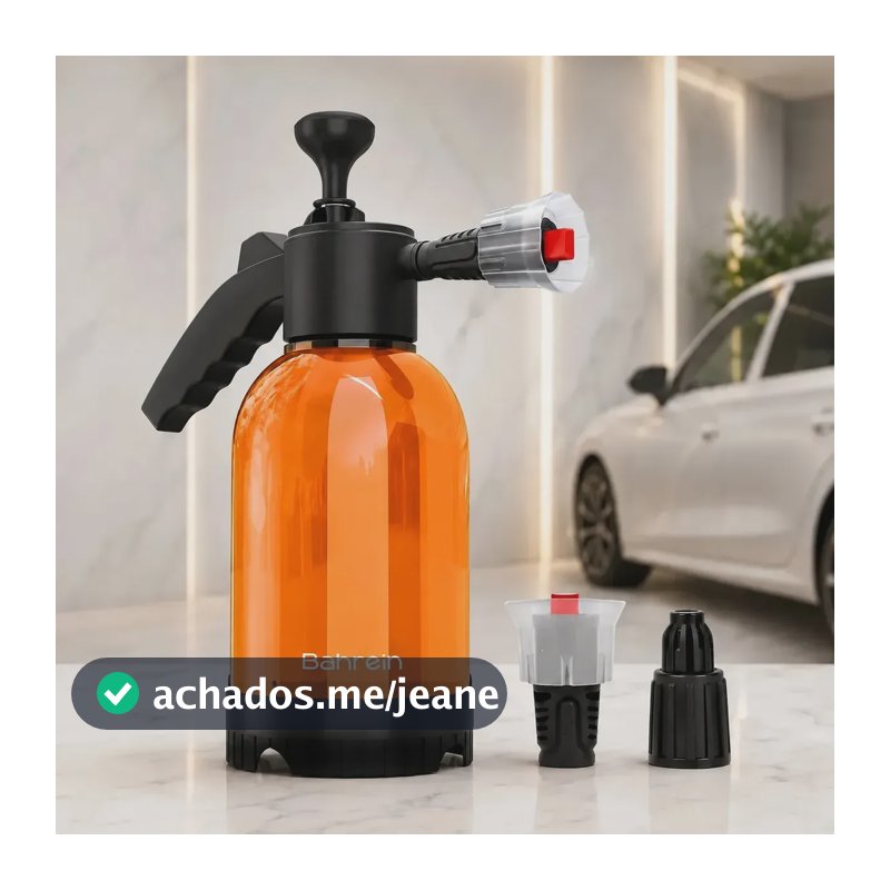 Pulverizador Manual Snow Foam 2 Litros Com 2 Bicos Espumador Para Lava Rápido Lavagem Automotiva Detailing Pulverizador