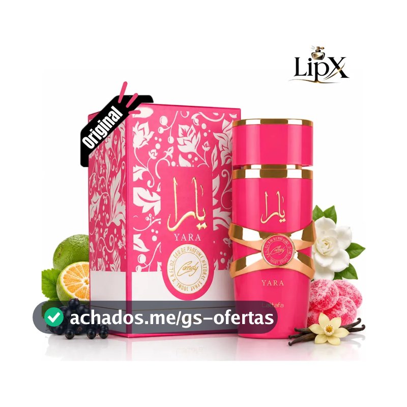 Perfume Árabe Yara Candy Lattafa Feminino Edp 100 Ml