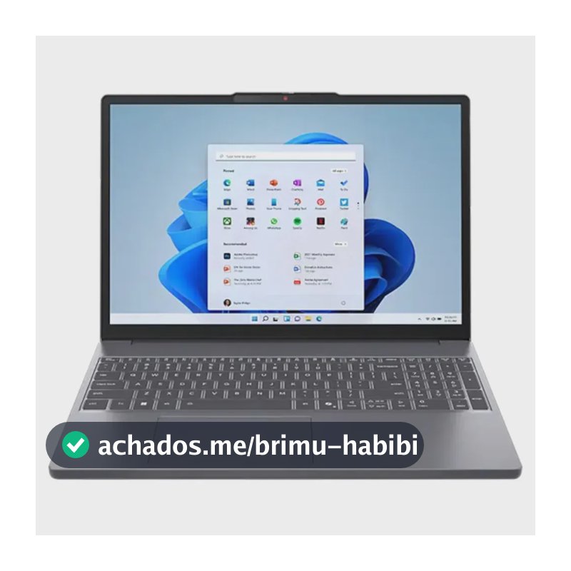 Notebook Lenovo IdeaPad Slim 3 com AMD Ryzen 7 8840HS, 8GB de RAM e SSD de 512GB – Linux