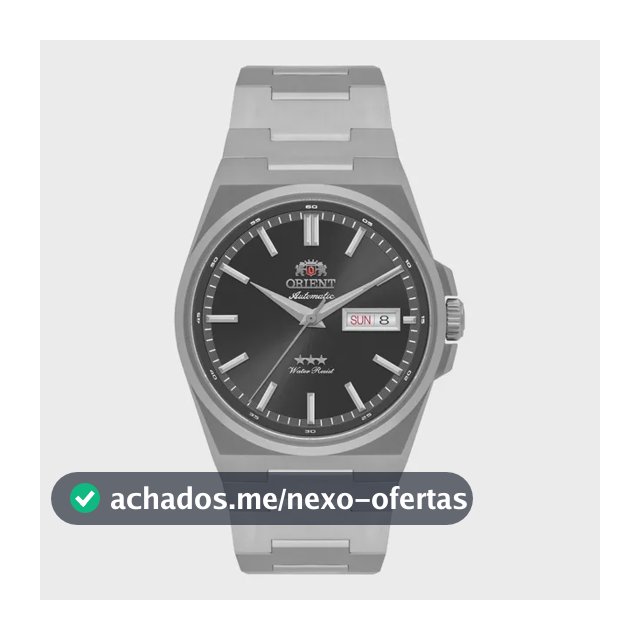 Relógio Orient Elegance 3 Stars Yn6ss020 P1sx Prateado Preto