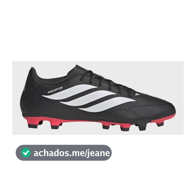 Chuteira Campo Predator Essentials 26.5 adidas Branco 41 Br