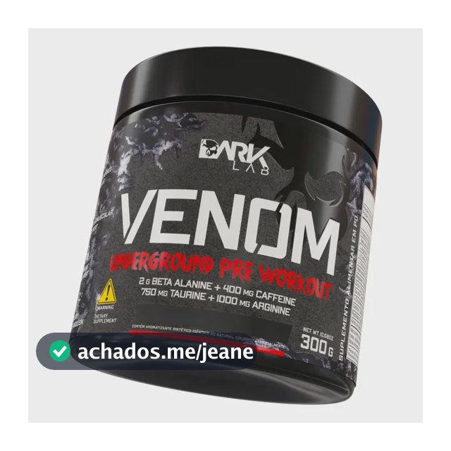 Pre Treino Venom Underground 300g Maça Verde Dark Lab