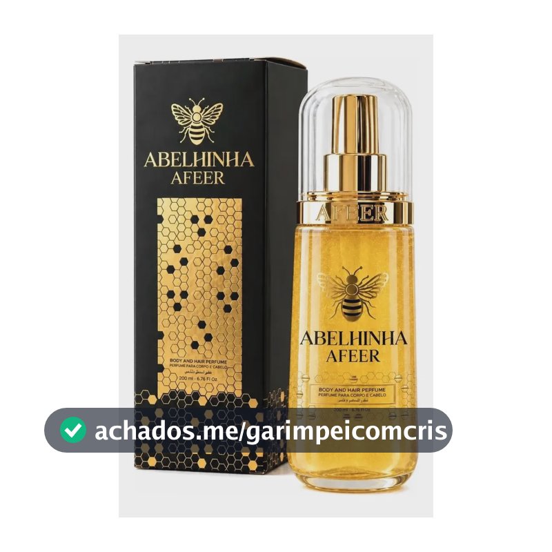 Body Splash Perfume Abelhinha Afeer Spray Corporal E Capilar 200ml Árabe Sensação Feminina Bbb