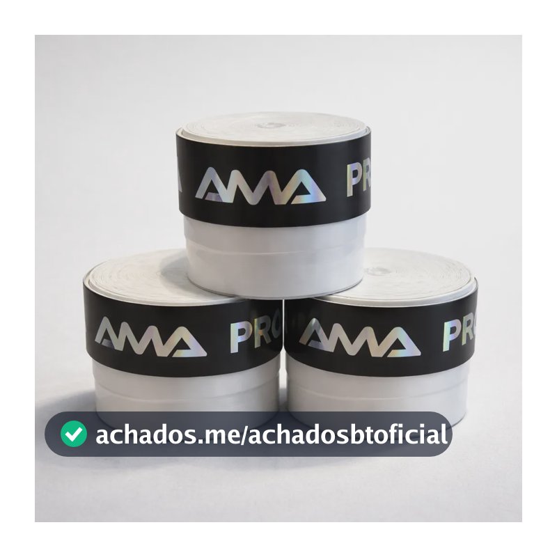 Overgrip Grip Ama Sport Pro Tack 3 Unidades Branco