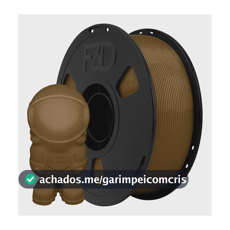 Filamento Pla Premium 1kg Cobre High Speed Impressora 3d