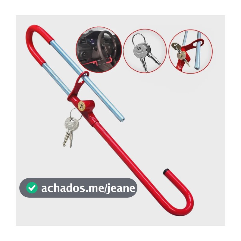 Trava Segurança De Carro Universal Antifurto Pedal Volante