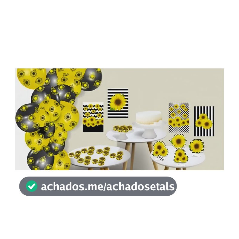 Kit Festa Girassol Aniversário Decoração