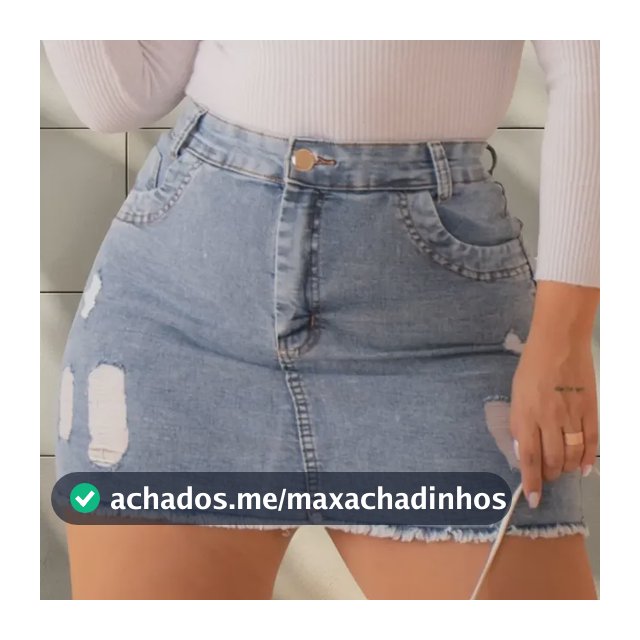 Saia Jeans Plus Size Lycra Elastano Cinza Barra Desfiada