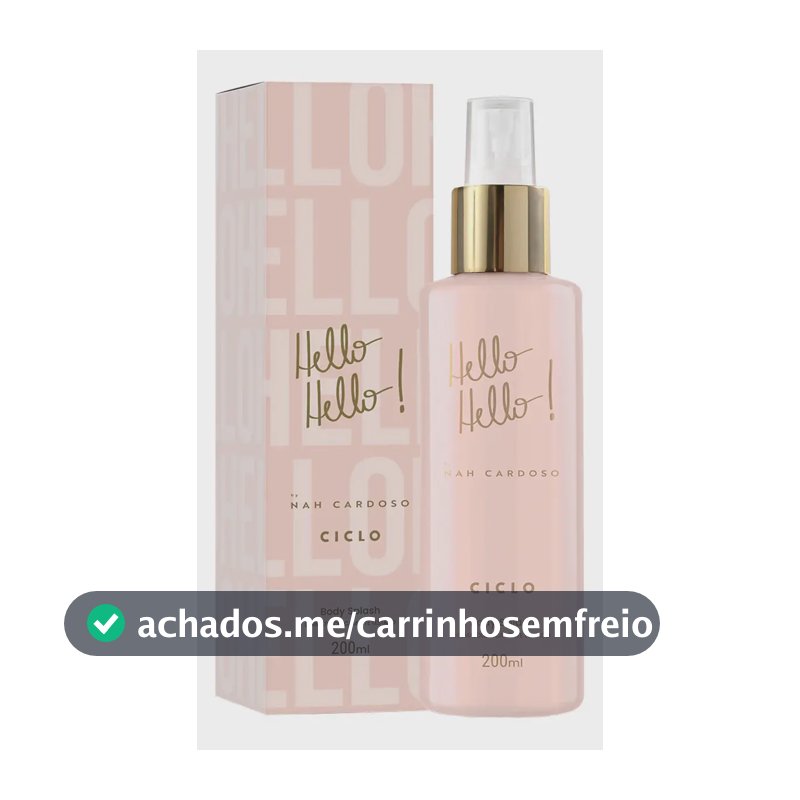 Body Splash Ciclo Hello Hello Nah Cardoso de 200 mL