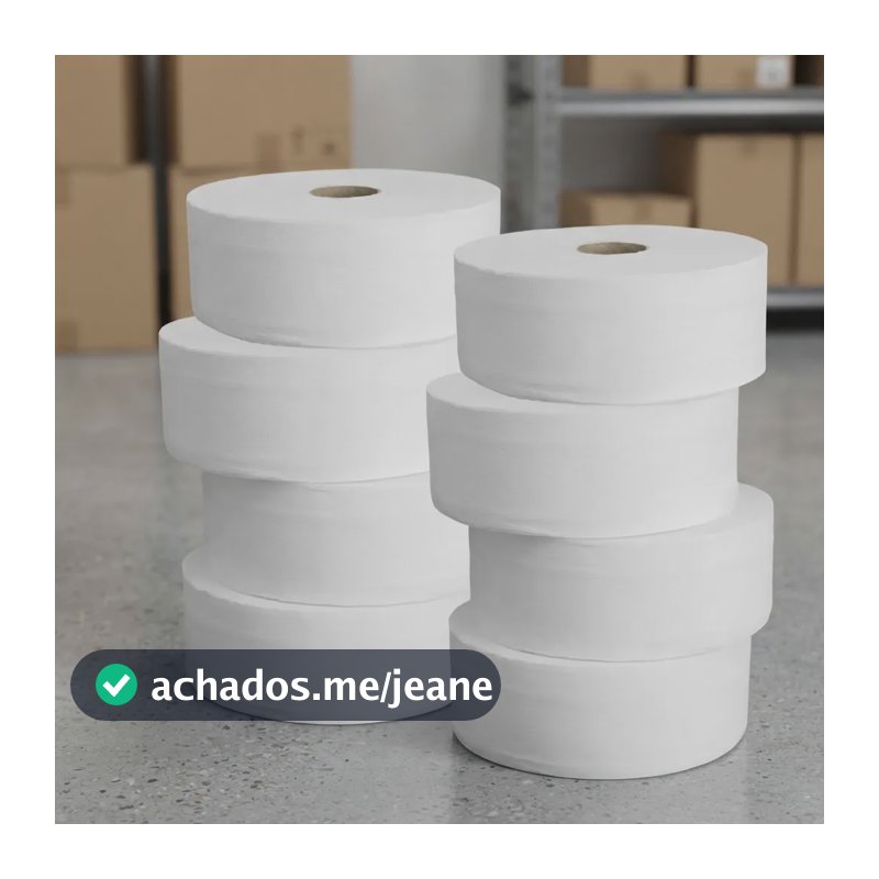 Papel Higiênico Rolão 300m Azepel Institucional 8 Rolos