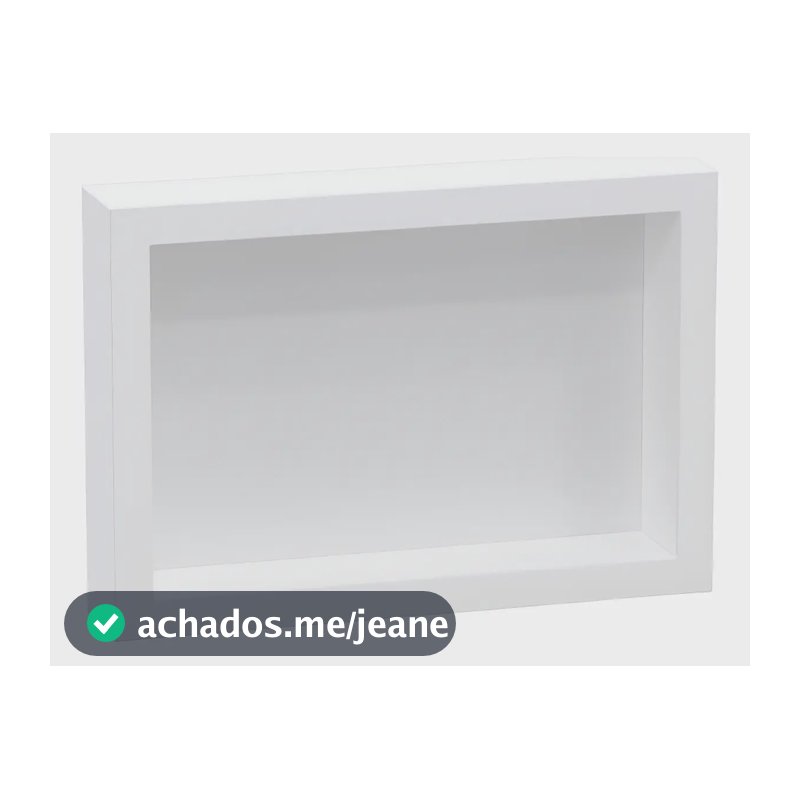 Nicho Flutuante Arquitech Metasul Plástico Banheiro Cozinha 28x40cm Branco
