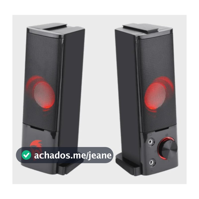 Caixa De Som Soundbar Redragon Orpheus Stereo 2.0 6w Gs550 Cor Black