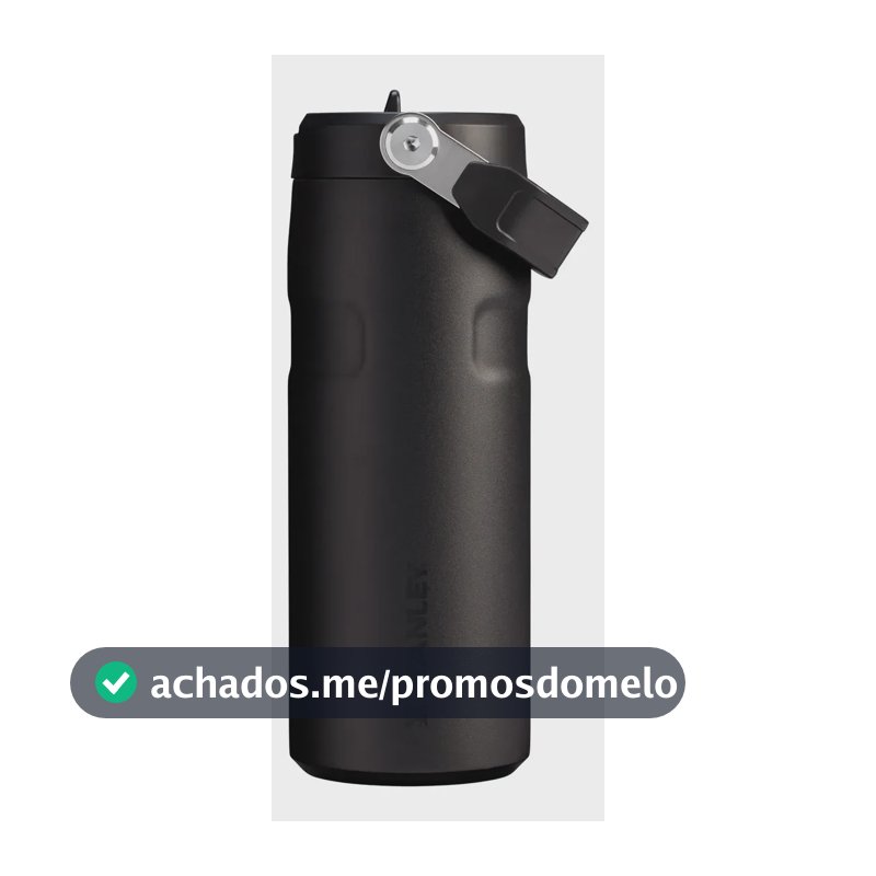 Garrafa Térmica Stanley Aerolight Flip Straw Black 473ml