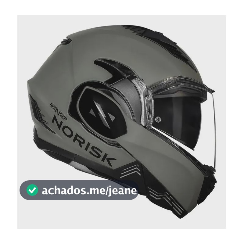 Capacete Norisk Avenger Monocolor Verde Fosco 58 Verde Lisa Fosco 57/58