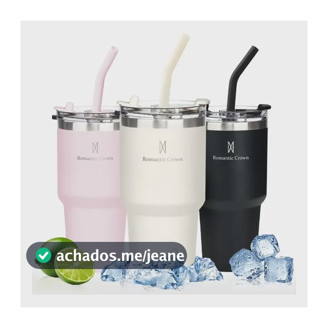 Copo Térmica 600ml Inox Anti-vazamento Para Café/chá/bebidas Branco Liso