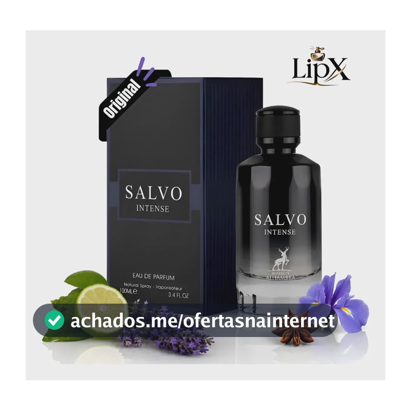 Perfume Masculino Arabe Salvo Intense 100ml Original C/ Nf