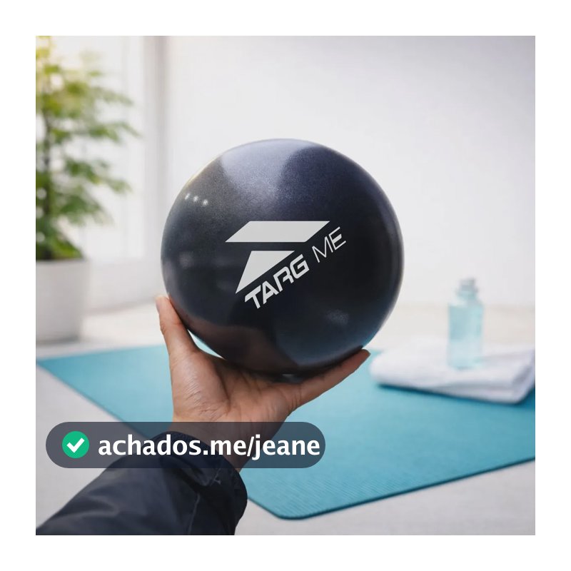 Mini Bola De Pilates Exercícios Yoga Ginástica Funcional Preto