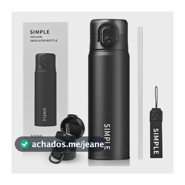 500ml Garrafa Térmica De Aço Inoxidável Parede Dupla