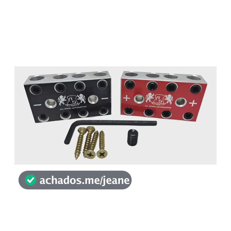 Bloco Distribuidor As 4x4 8vias Barramento Fixa Até 70mm Par