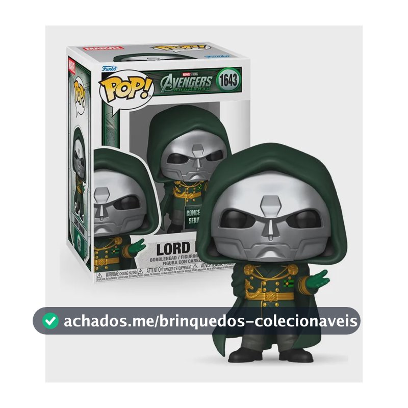 Boneco Funko Pop! Marvel Vingadores Dr Destino Lorde Destino
