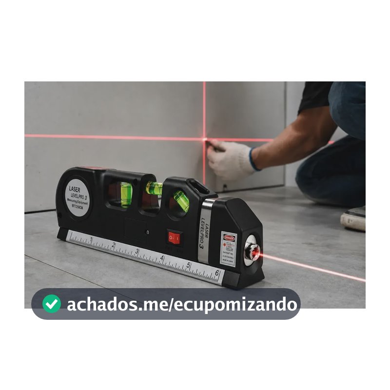 Trena Nivel A Laser Alta Precisão Com Regua Profissional