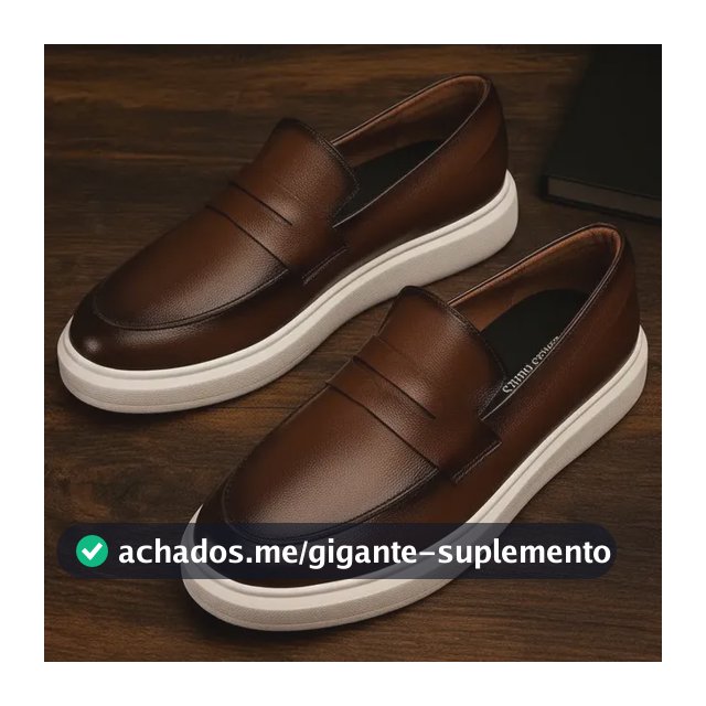 Sapato Loafer Masculino Mocassim Couro Casual Comfort Luxo