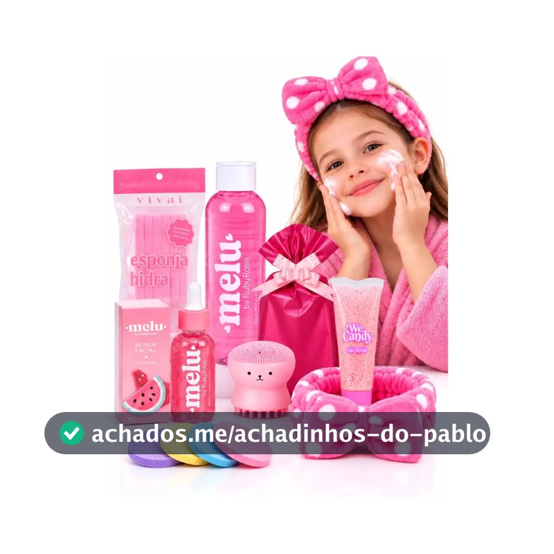 Kit Limpeza De Pele Infantil Ruby Rose Skincare Presente