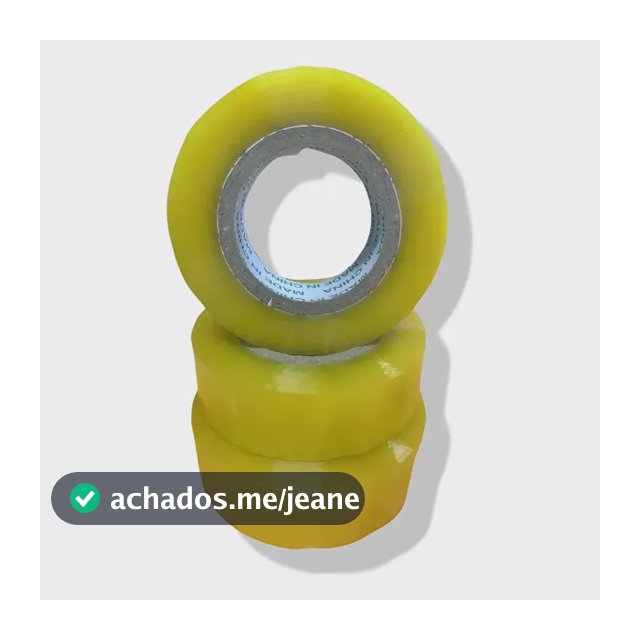 Kit 3 Rolos Fita Adesiva 500 Metros Transparente