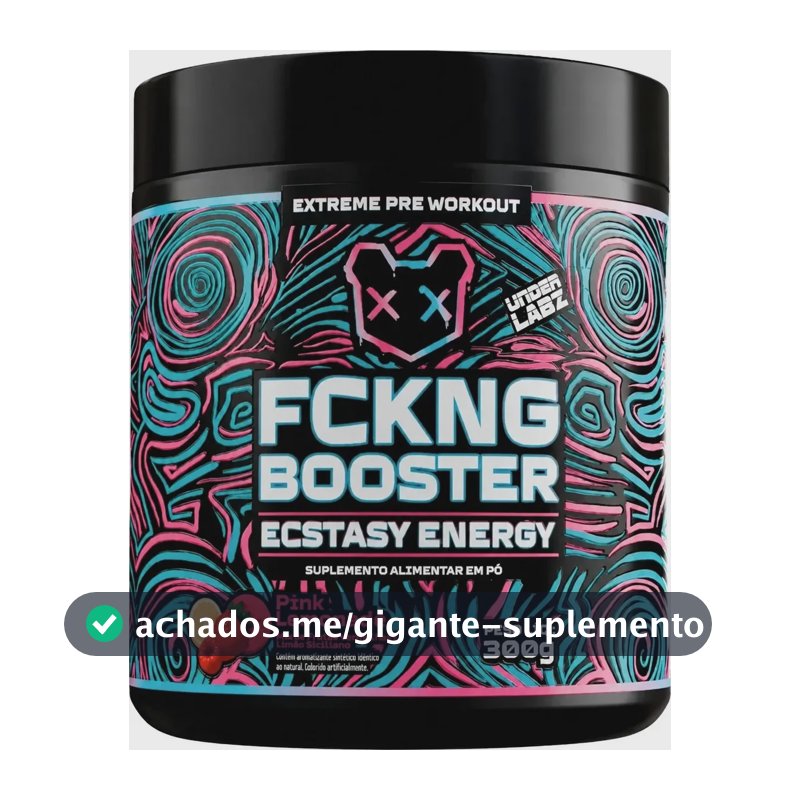 Under Labz Pré Treino Fckng Booster 600g - Under Labz Pó Frutas Vermelhas