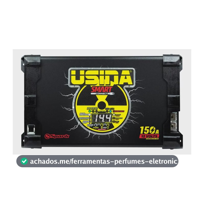 Fonte Carregador Usina 150a Connect Bivolt Automático Cor Preto