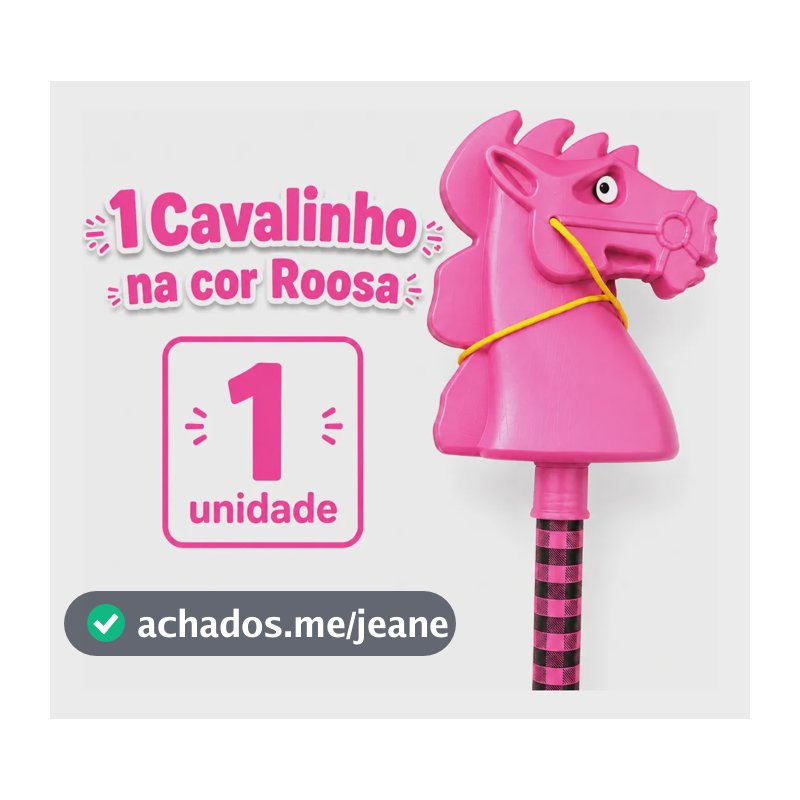 Cavalinho De Madeira Pegasus Cavalo D Pau Brinquedo Infantil Rosa 1 Rosa