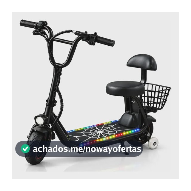 Patinete Eletrico C/assento Mini Scooter Bike Elétrica 250w Cor