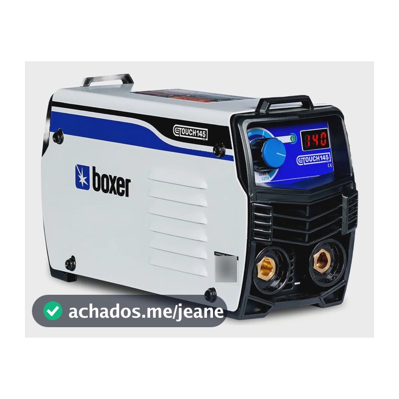 Máquina Inversora De Solda 140 Amperes Touch145 Boxer Cor Azul