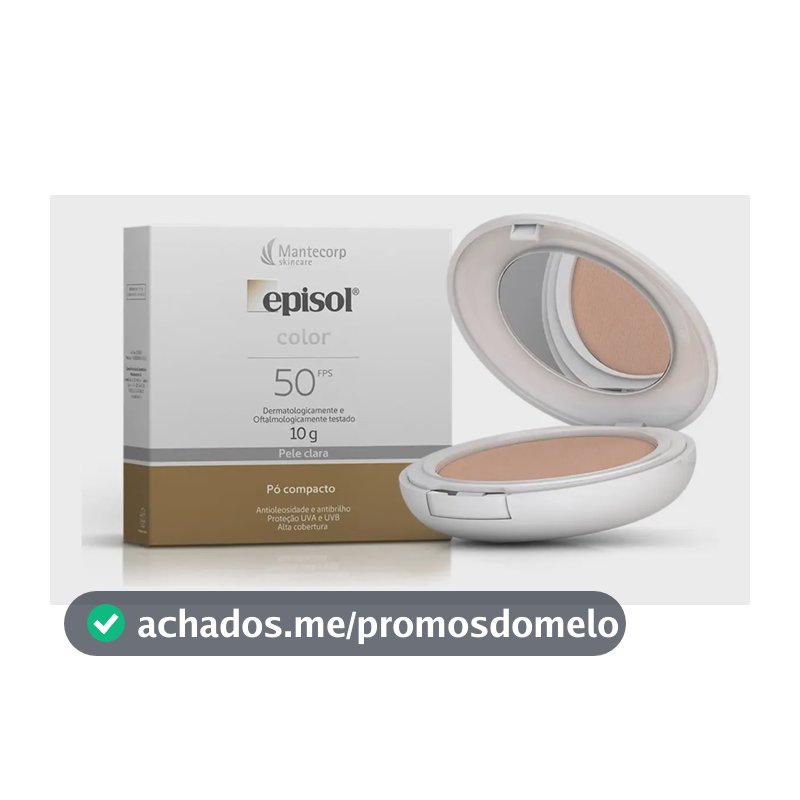Mantecorp protetor solar pó compacto fps 50 Tom Claro