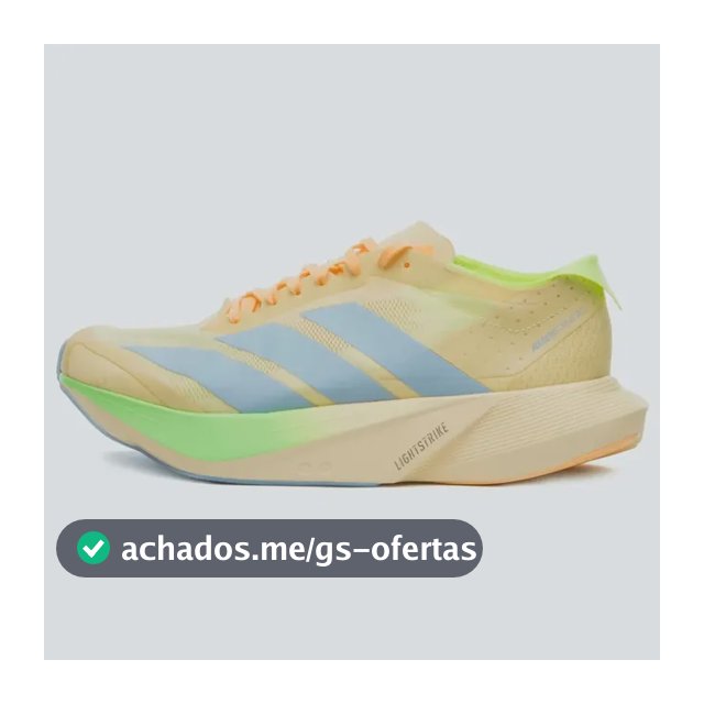 Tênis Masculino Adizero Drive Rc adidas Amarelo Liso 40 Br