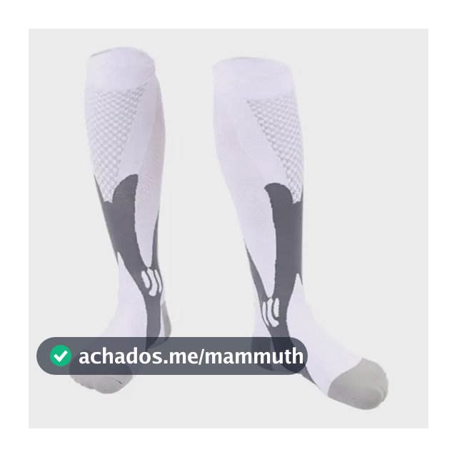 Meia De Compressão Esportiva Cano Alto 3/4 Corrida Ciclismo
