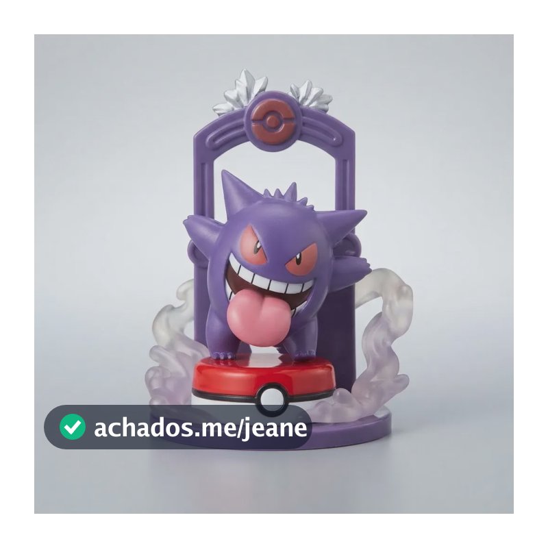 Figure Action Pokémon Gengar Boneco 8cm E Plataforma 12cm