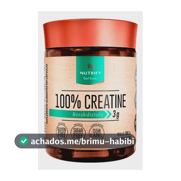 100% Creatine - Nutrify 120 cápsulas
