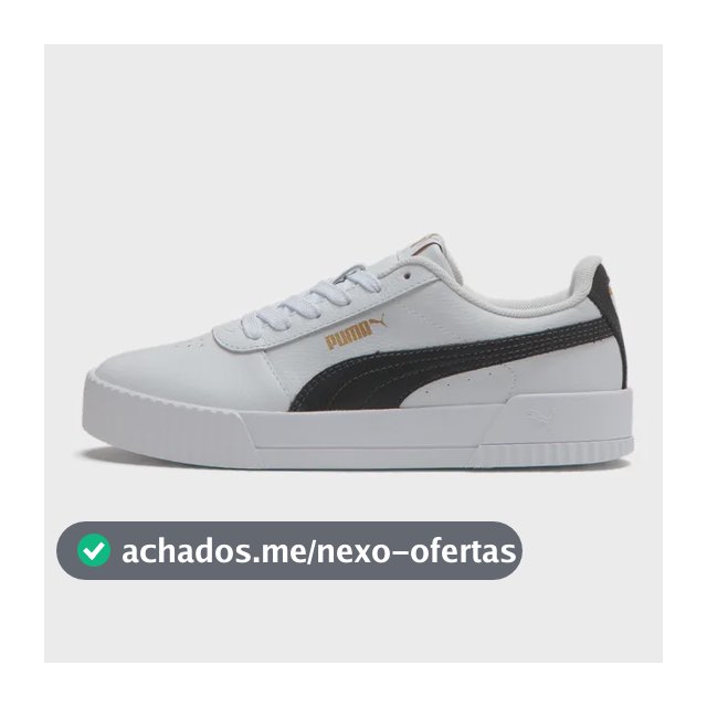 Tênis Carina Feminino Puma Branco E Preto 35 Br