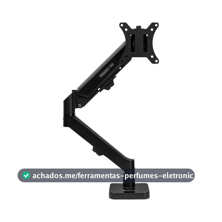 Suporte Articulado Para Monitor 13 a 32 Pistão a Gás Ajustável Zinnia Nimbo 110 Preto