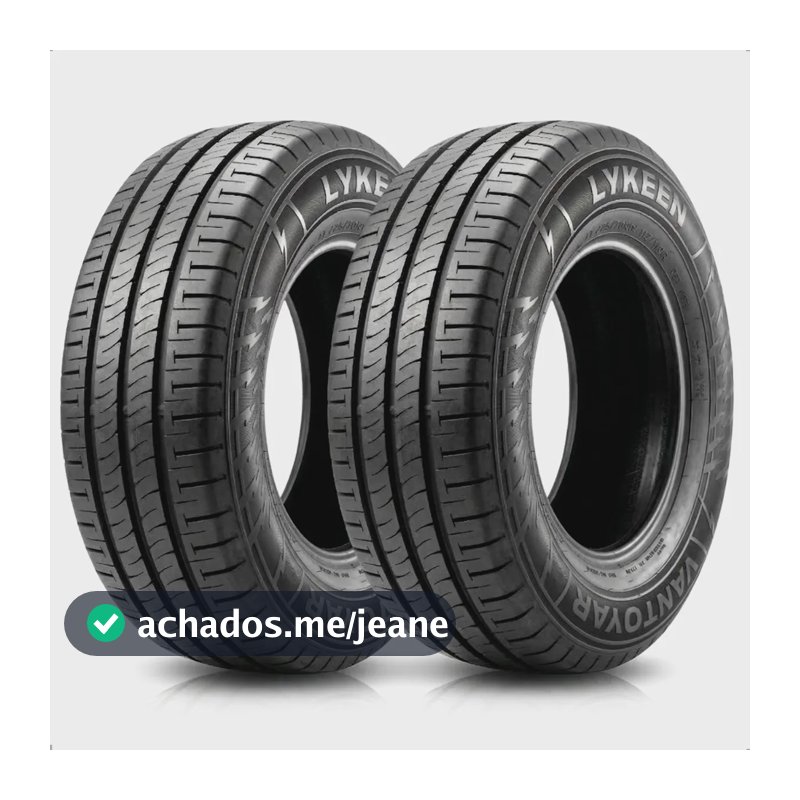 2 Pneu 185r14c 102/100t Carga 8 Lonas Reforçado Van Utilitário Ideal Kombi A1