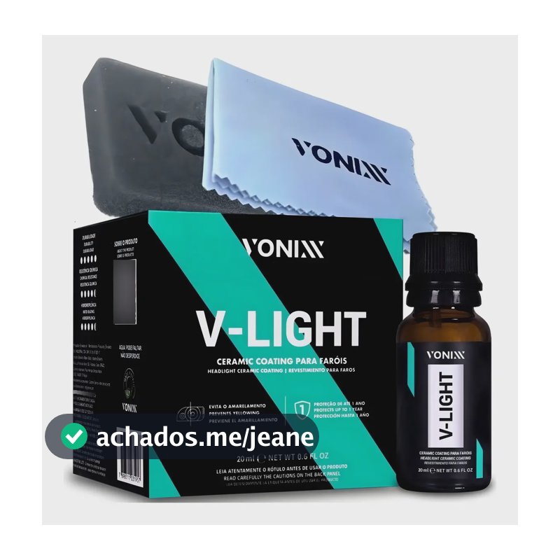 Vitrificador Para Faróis V-light 20ml Vonixx