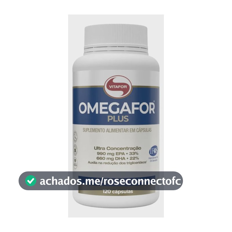 Vitafor Ômega 3 Omega For Plus Pote 120 Cápsulas Omegafor Sem Sabor