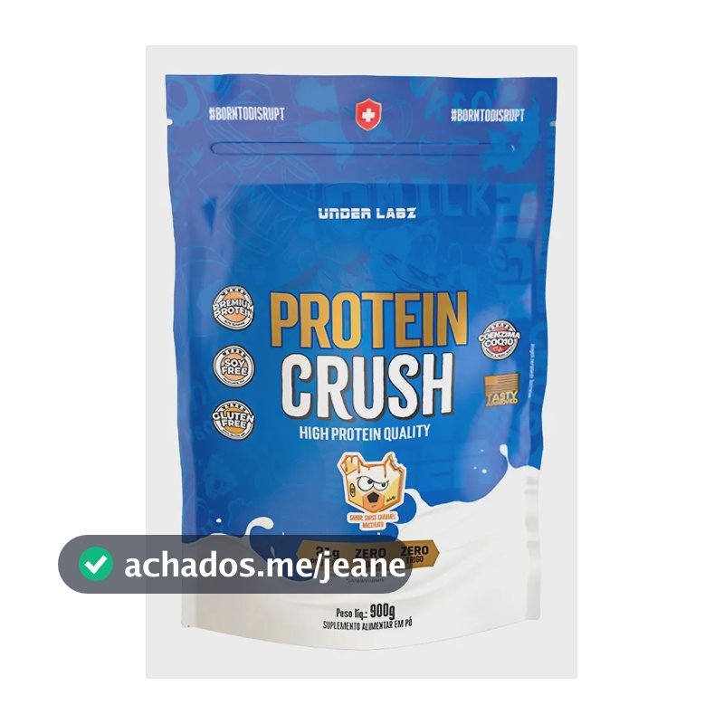 Whey Protein Crush 100% Coq10 Refil 900g Under Labz Sabor Caramel Macchiato